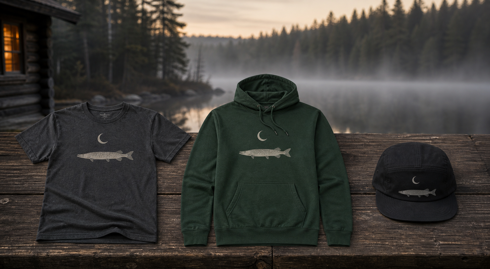 Northwoods Moon Tee in the Musky Moon clothing collection