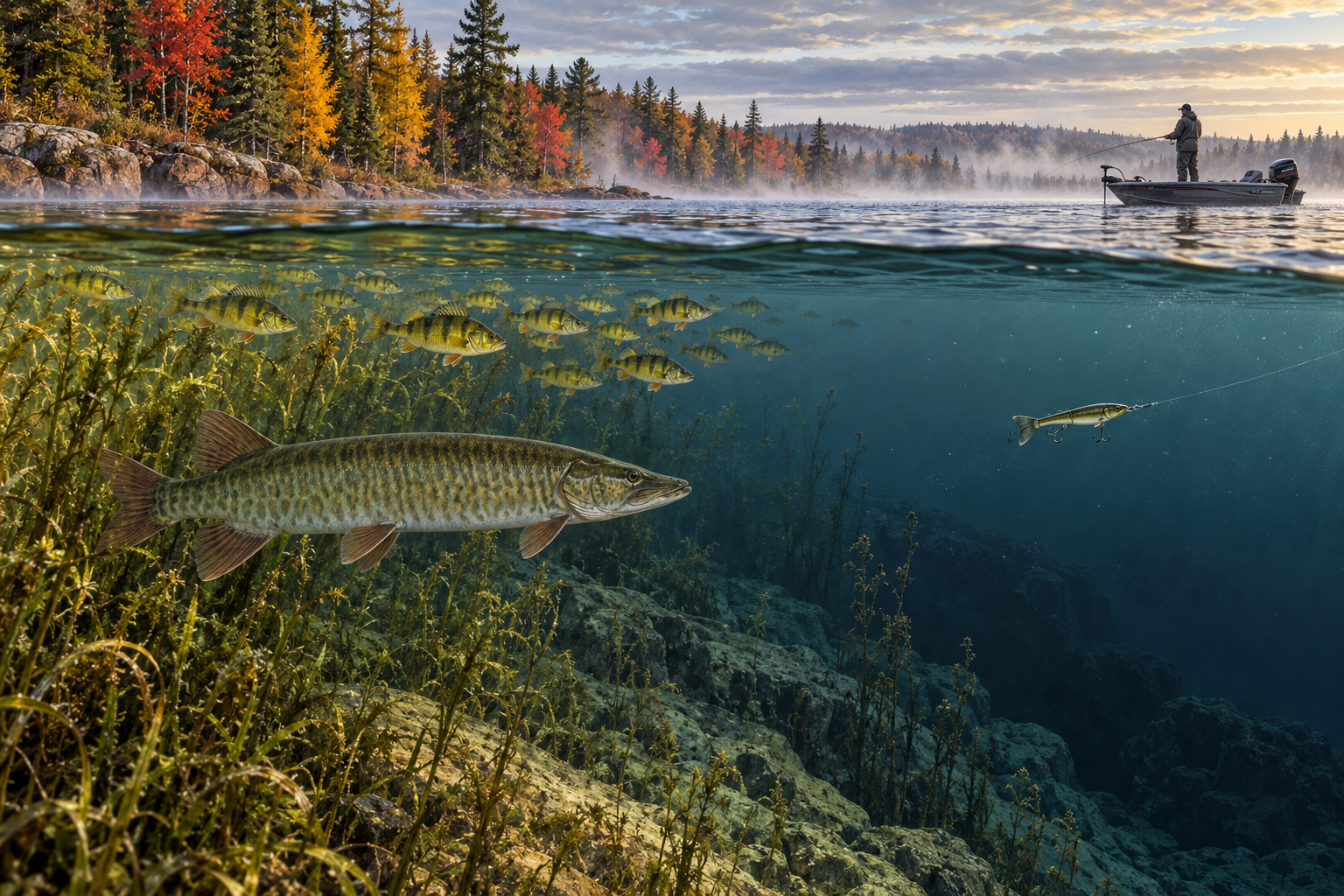 Illustration for Cold Water Does Not Turn a Musky Into a Furnace